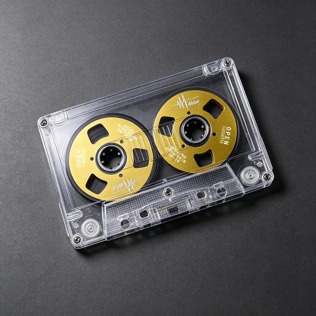 Double-Sided Metal Mini Open Reel 50-Minute Type I Blank Recording Tape for DJs and Music Collections
