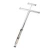 Soil Sample Probe with Ejector Tubular Stainless Steel Rod T Shaped Handle for Plant Care Garden