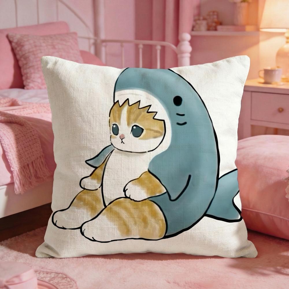 MMofusands Cute Cartoon Cushion Cover Premium Comfort Reversible Pillow Cove Two In One Design For Any Room  Car Interior