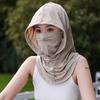 Anti-UV Sunshade Cap Breathable Face Mask Pullover Cap Unisex Sunscreen Hat  Summer