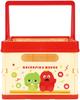 Skater Storage Foldable Toy Stackable Storage Basket with Gachapin for Boys and Box, Box, Case, Handle, & Mukku, Girls, BWOT13-A