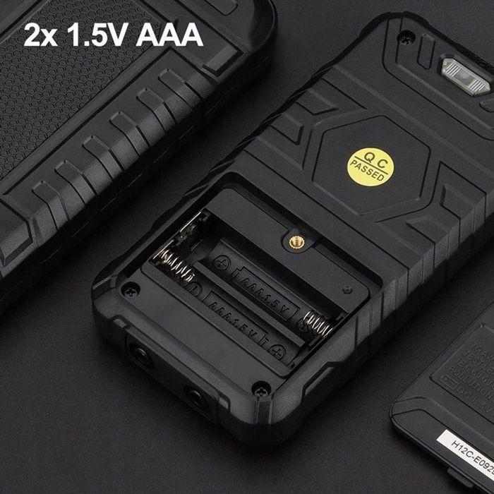 Multimètre numérique universel habotest ht124+ ncv avec lampe de poche led + piles