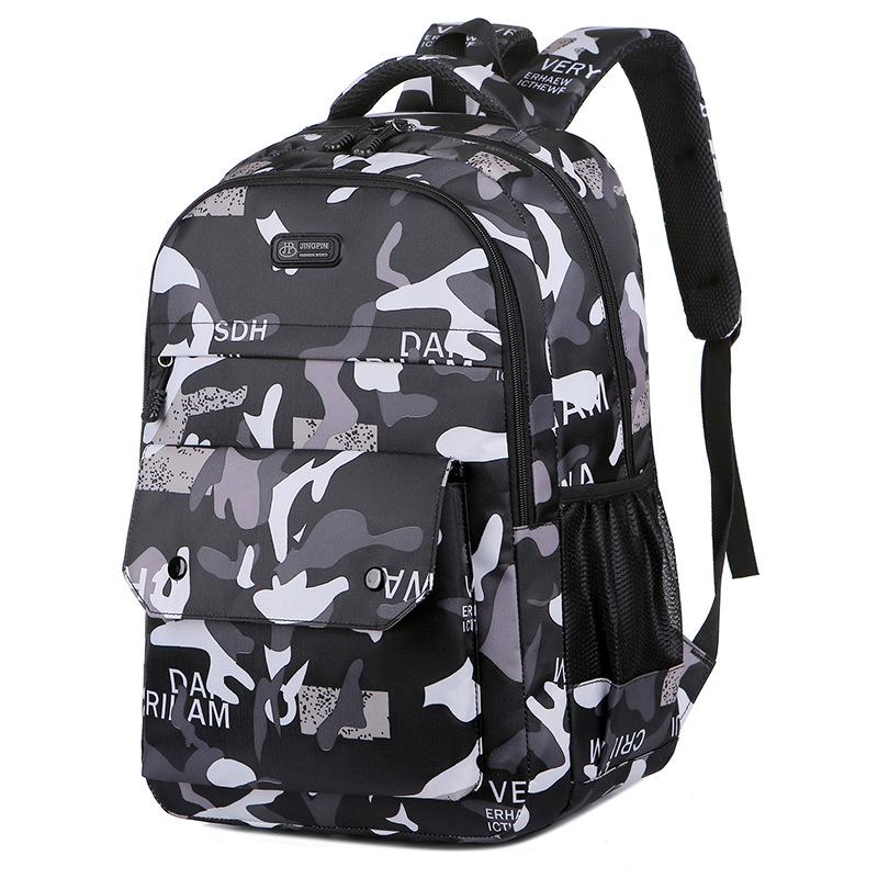 

Student Printed Schoolbag Breathable Durable Travel Shoulders Bag чорний