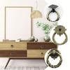 6/10/20pcs Vintage Bronze Flower Hanging Ring Drawer Pulls Small Vintage Cabinet Ring Knobs Metal Drawer Ring Knobs