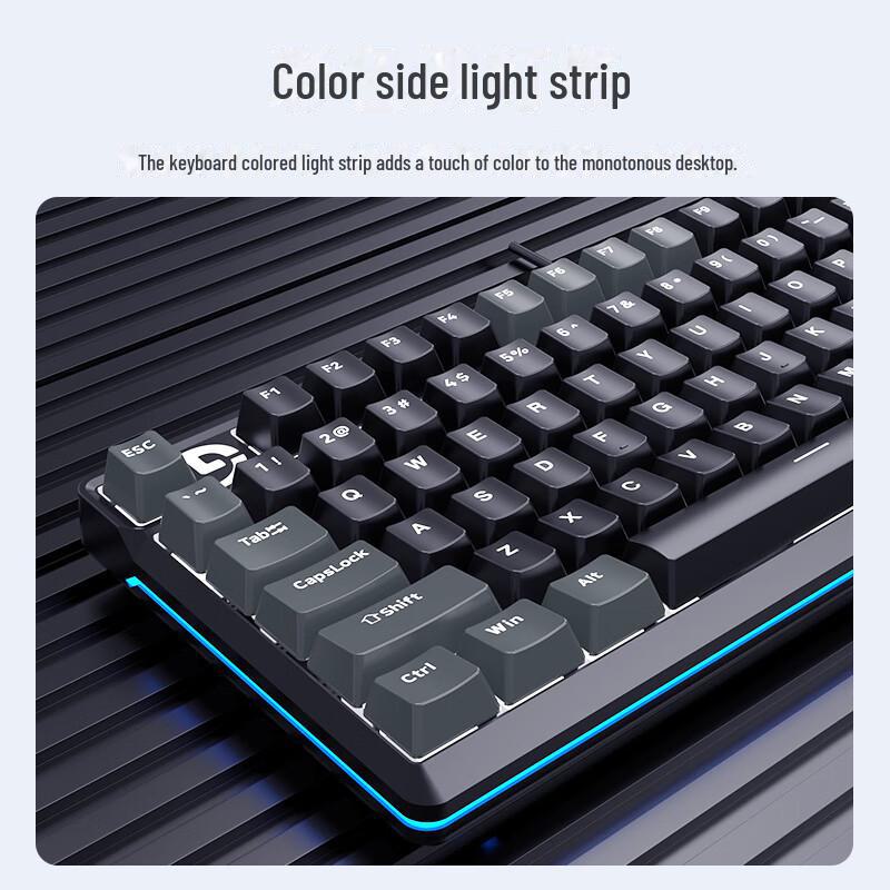 Fuller K99 Kabelová mechanická herní klávesnice: Univerzální klávesnice s 99 klávesami pro stolní počítače, notebooky, kancelář, e-sporty a internetové kavárny.