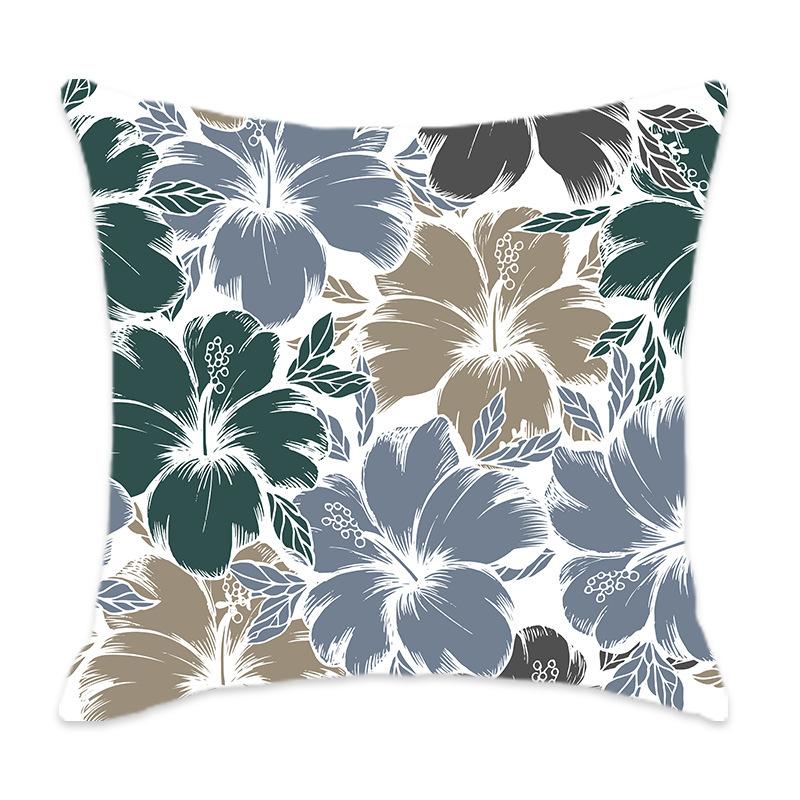 Home Pillow Floral Print Series Sofa Bedroom Leisure Pillow Floral Pattern