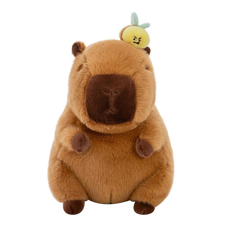 Bee Capybara Plush Toy Cute Cartoon Birthday Gift Girls Kids Adorable Dolls