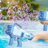 1PC Bubble Machine Wedding Bubble Gun Kids Adult Party Toys Birthday Soap Blower Ages 3+ Boy Girl Toys Outside Summer 32Holes