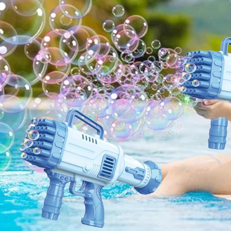 1PC Bubble Machine Wedding Bubble Gun Kids Adult Party Toys Birthday Soap Blower Ages 3+ Boy Girl Toys Outside Summer 32Holes