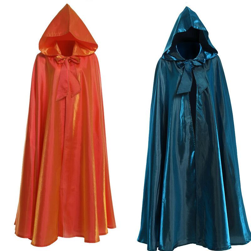 Halloween Cosplay Costume Medieval Hooded Witch Cloak Christmas Halloween Gift for Party Cape