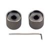 2Pcs Metal Guitar Tone Volumes Knob Replacement Potentiometer Control Knobs Electric Guitar Bass Dome Knobs with Hole