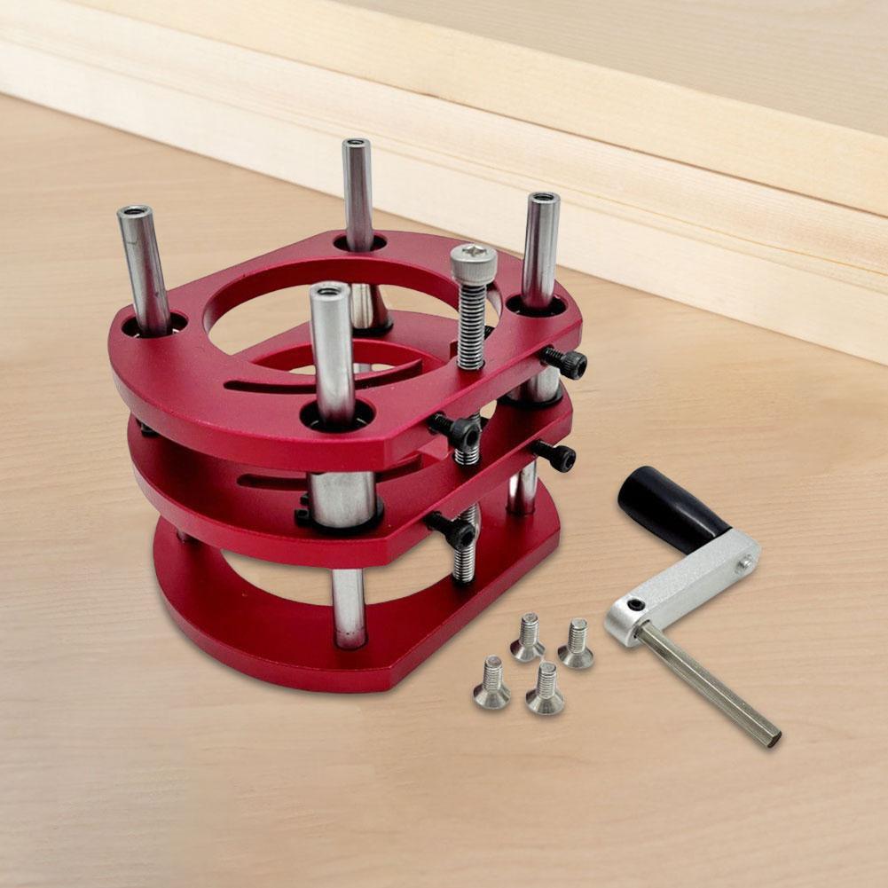 Woodworking Router Lift Wear Resist Electric Wood Milling Machine Wood Milling Lifting Plunge Base for Trimmer Engraving Machine