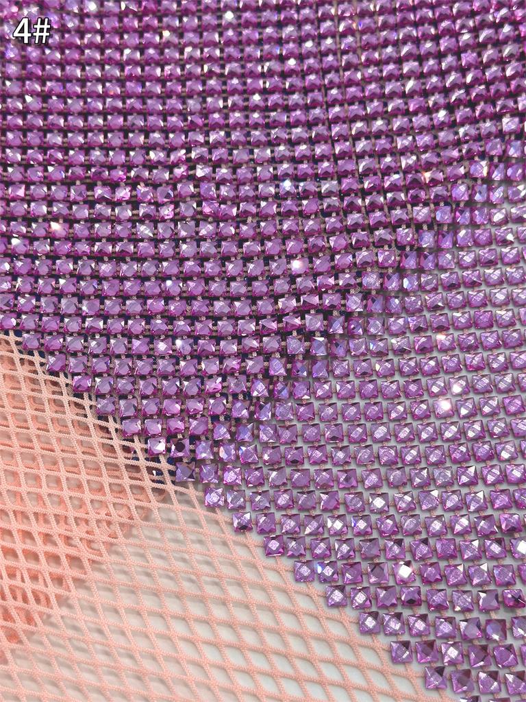 Heavy Process Crystal Decor Gold Stones for Party Dress Series, Embroidery Elastic net Lace, Super Top Quality Fabric For Party