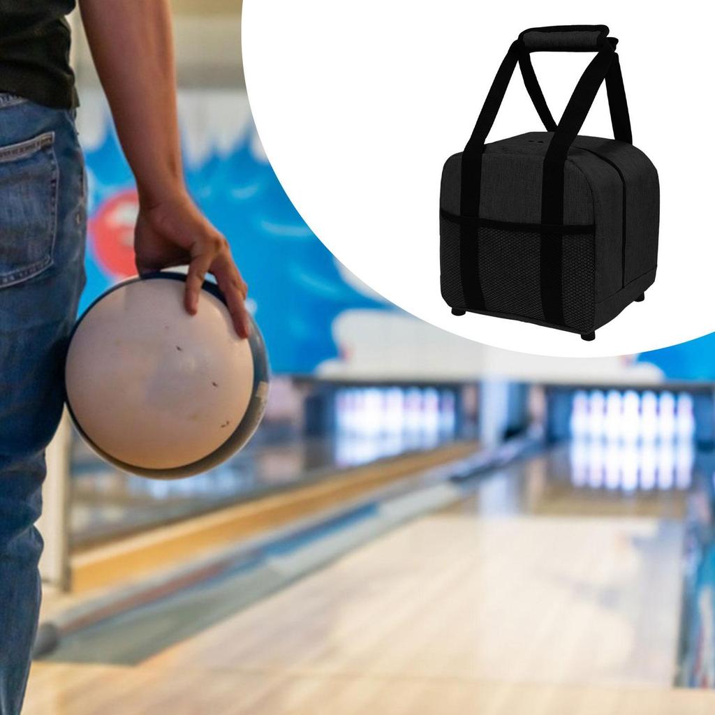 Bowling Ball Bag Easy Carrying Portable Case Oxford Cloth Bowling Bag for Outdoor Sports Bowling Accessories Women Men Practice
