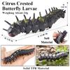 Oenux Insect Animal Wild Reptile Model Soft TPR Mantis Lizard Chameleon Housefly Gekko Action Figures Halloween Trick Kid Toy