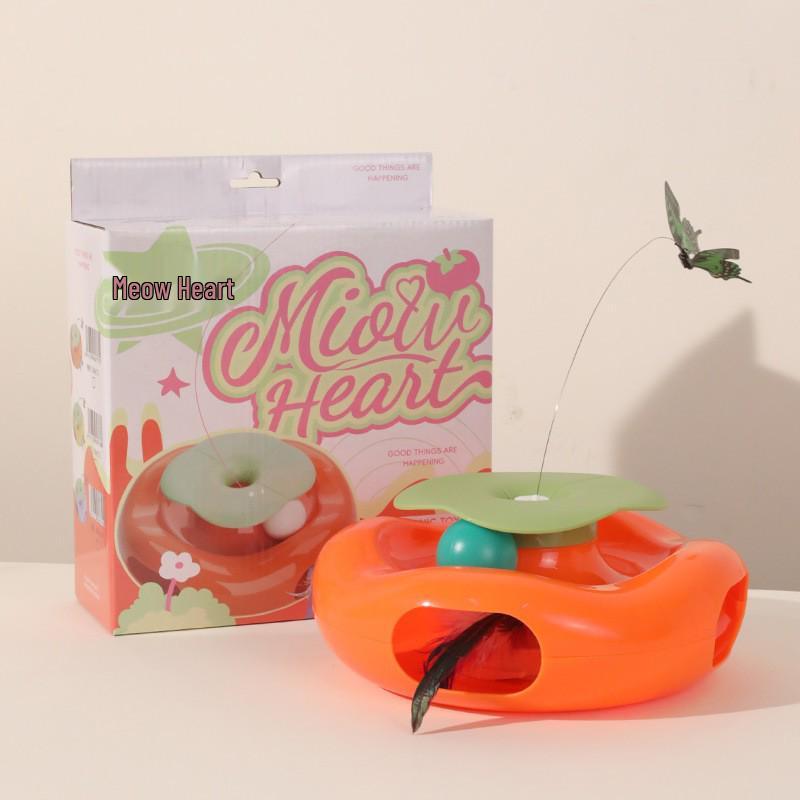 Smart Electric Cat Toy: Self-Playing Laser & Feather Teaser for Kitten Boredom Relief