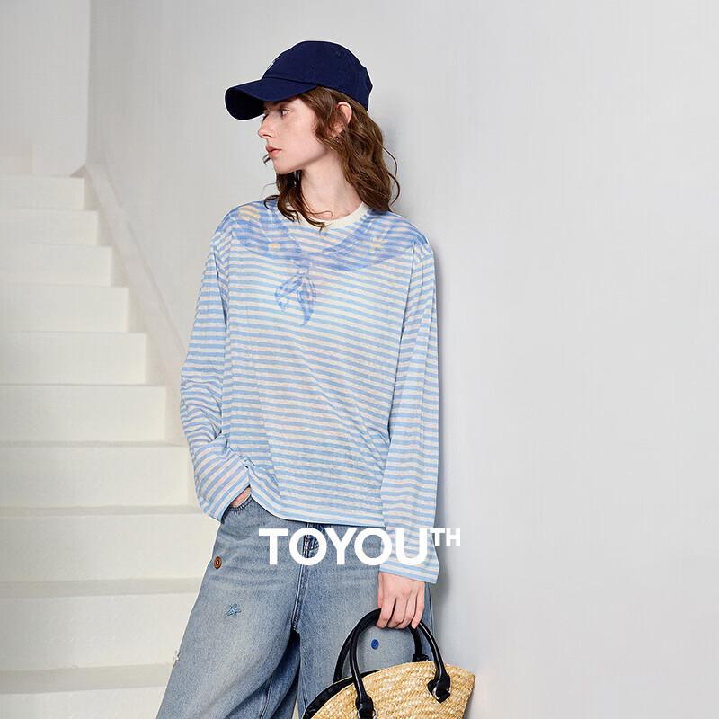 Women s Lyocell Nautical Print Shawl Top M