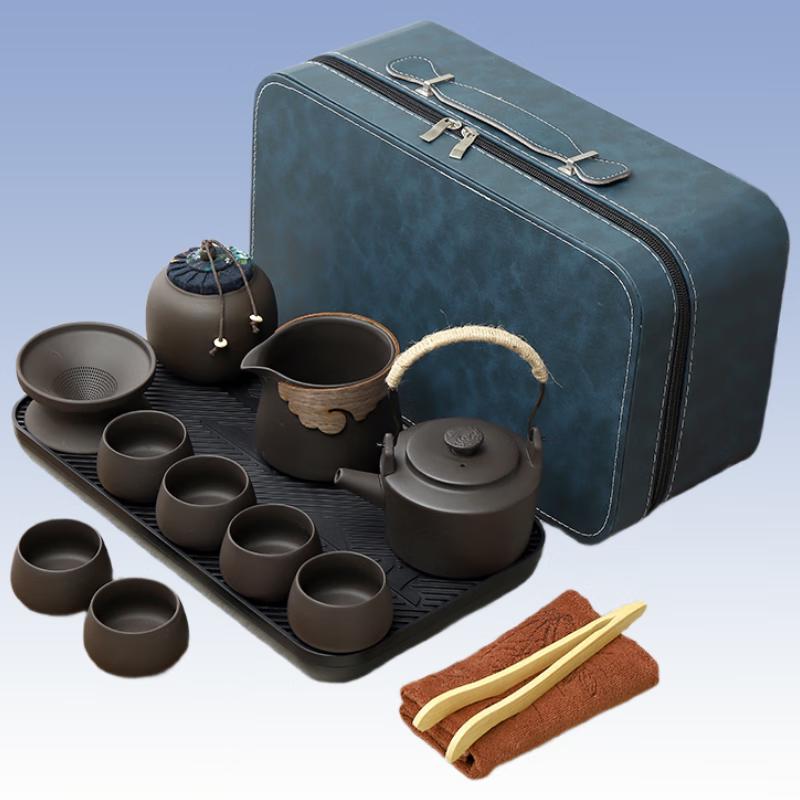Zisha Ceramic Travel Kung Fu Tea Set