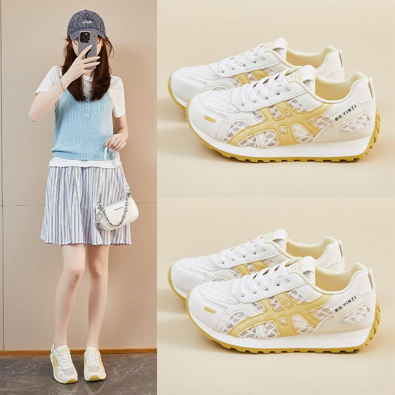 Summer student sports breathable casual shoes platform heightening sports shoes ins versatile Forrest Gump shoes XF