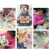 10Pcs 3D EVA Foam Sticker Puzzle Game DO-IT-YOURSELF Cartoon Animal Craft Playthings Children Drawing Toy Learning Education Playthings Ideal for