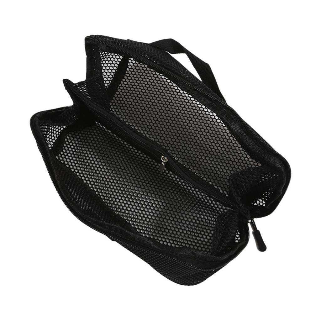 Women Travel Portable Cosmetic Storage Pouch Toiletry Organizer Bag Mesh Transparent Wash Bag Tote Multifunctional Makeup Case Washbag