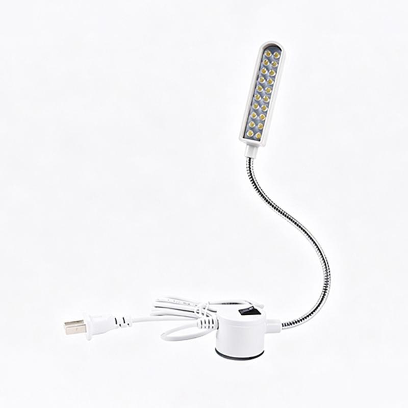 LED Sewing Machine Light Flicker Free Bright Beads Flexible Gooseneck for Daily Sewing Mending Tasks