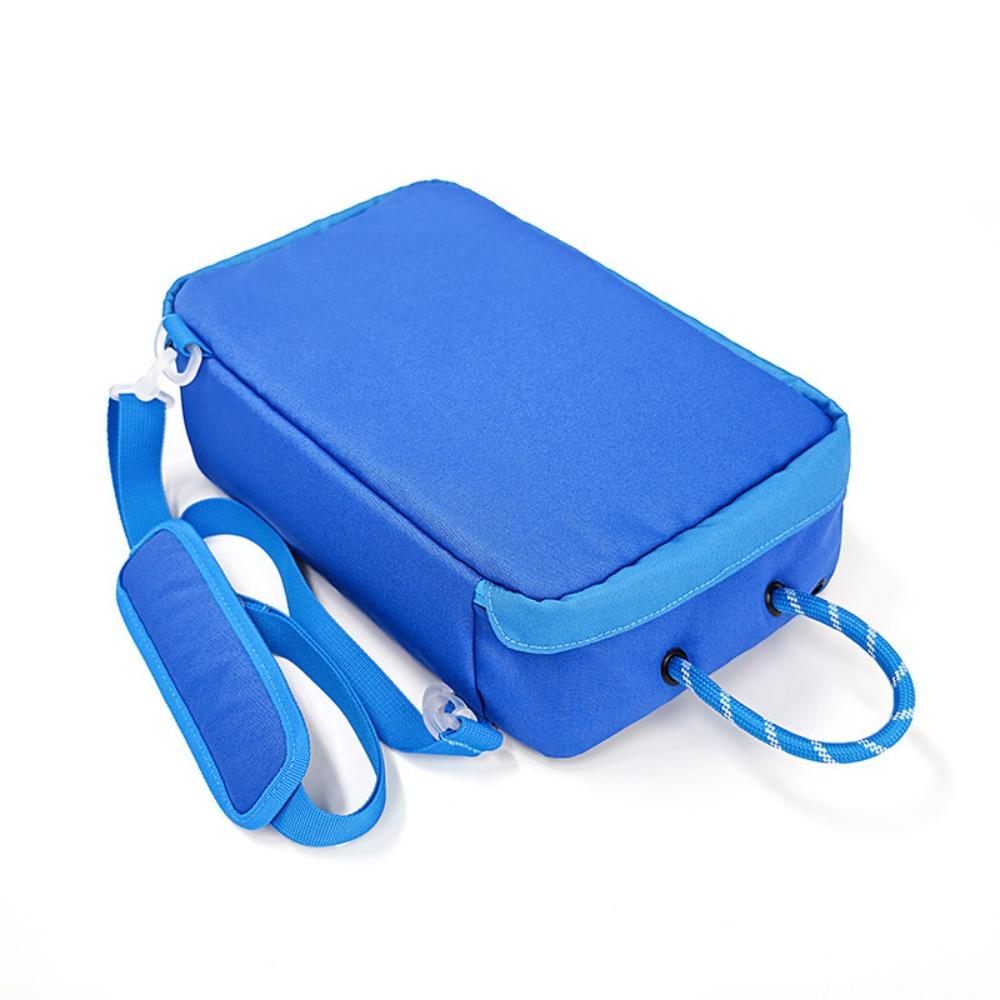 Handheld Football Shoe Pouch Single Shoulder Nylon Shoe Crossbody Bag Portable Shoe Bag  Fitness синий
