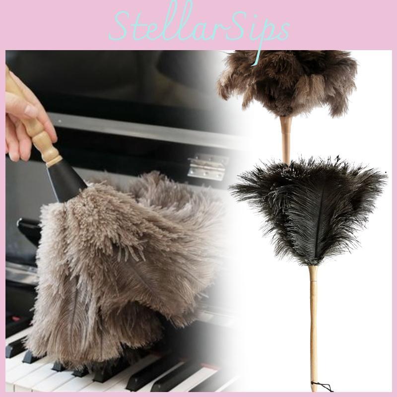 Household Feather Ostrich Duster With Handle For Efficient Dust Tool Removal