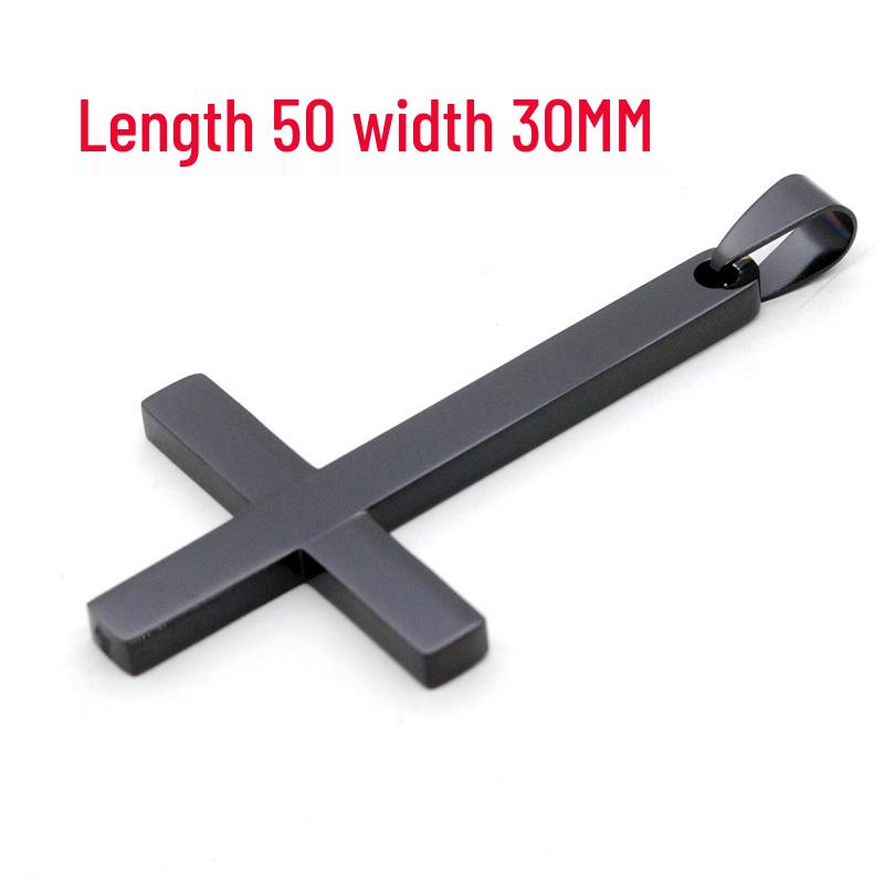 Gold Electroplated Stainless Steel Cross Necklace for Men and Women - Trendy European & American Fashion Accessory