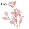 Artificial Greenery Decor Eucalyptus Leaf Branch 3 Fork Realistic Reusable Faux Green Centerpiece Plants Home Table Wedding Decoration Photo Props