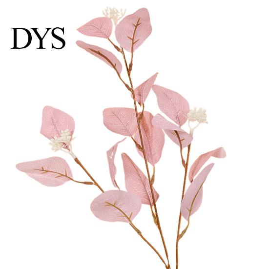 Artificial Greenery Decor Eucalyptus Leaf Branch 3 Fork Realistic Reusable Faux Green Centerpiece Plants Home Table Wedding Decoration Photo Props