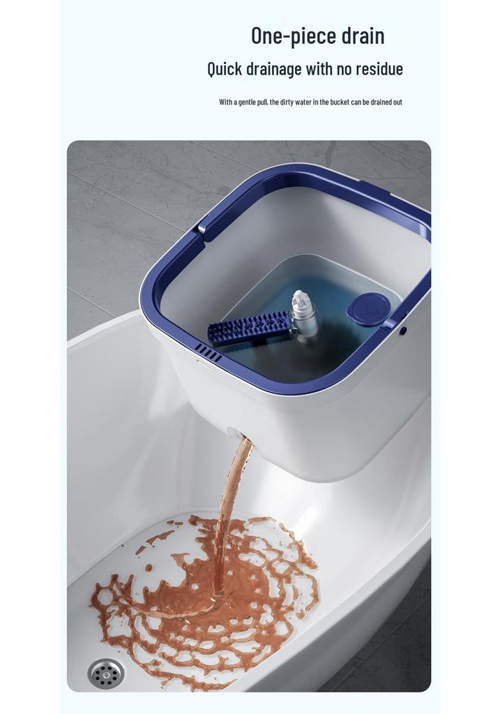 Lazy Mop: Rotating, Net-Free, No-Hand-Wash Mop for Effortless Wet & Dry Cleaning