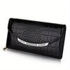 Patent Leather Women'S Clutch Bag Large Capacity Alligator Pattern Bag