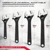 6 8 10 12 Inch Adjustable Wrench Set Corrosion Resistant Black Oxide Finish for Automotive Plumbing Household Repairs