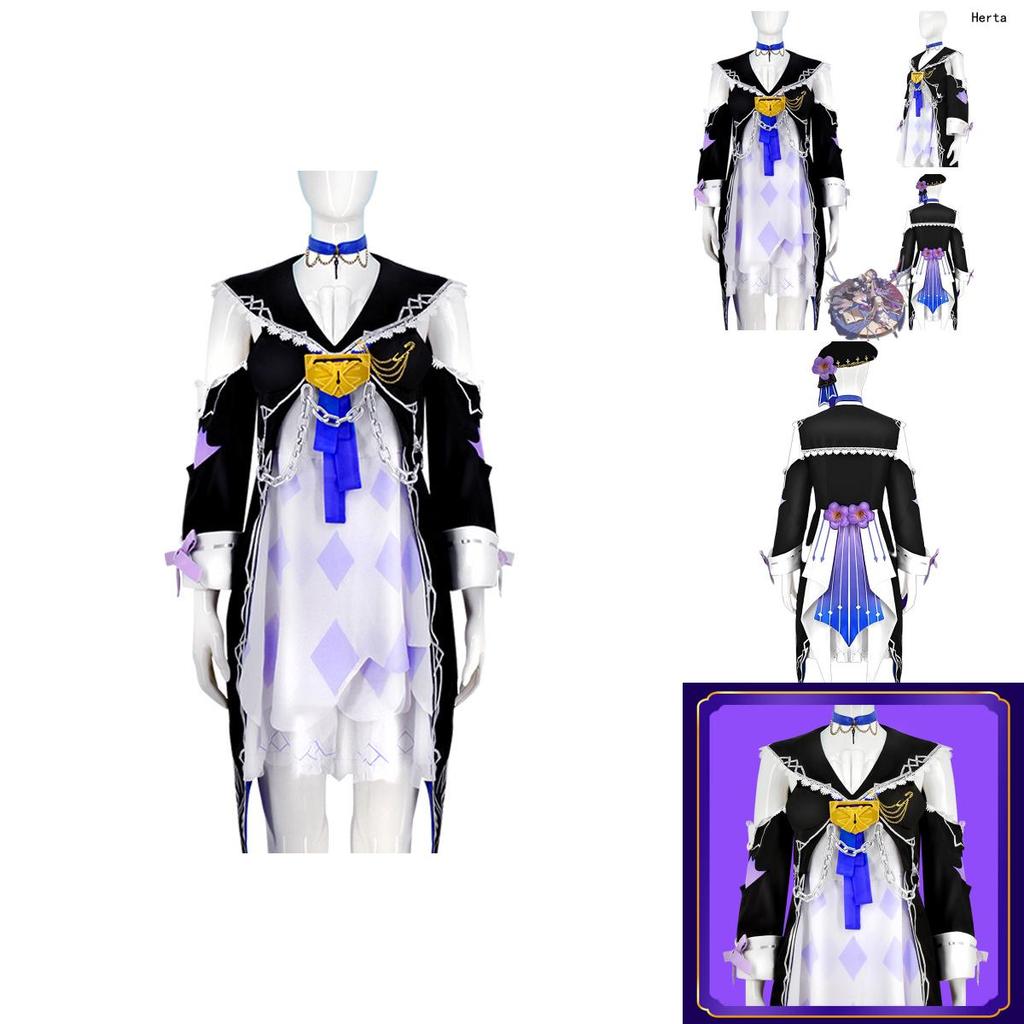 Schwarzes Turm-Cosplay-Kleid für Damen, bequem und stilvoll!