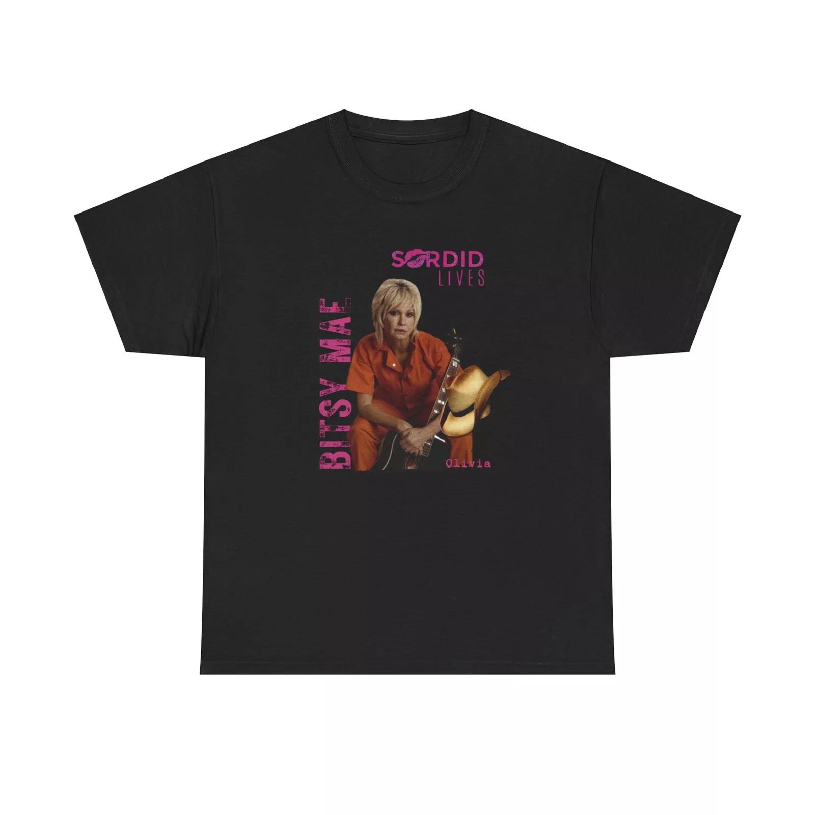 

Bitsy Mae Sordid Lives Heavy Cotton Tee, TV Series, Movie, Olivia Newton John S