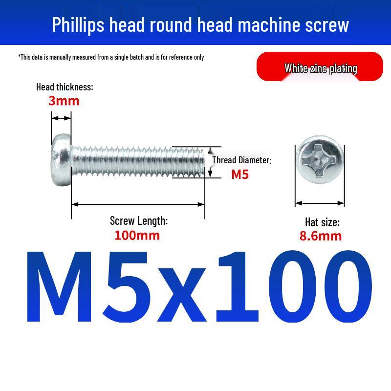 GB823 Phillips Round Head Machine Screw for Switch Socket Panel Junction Box