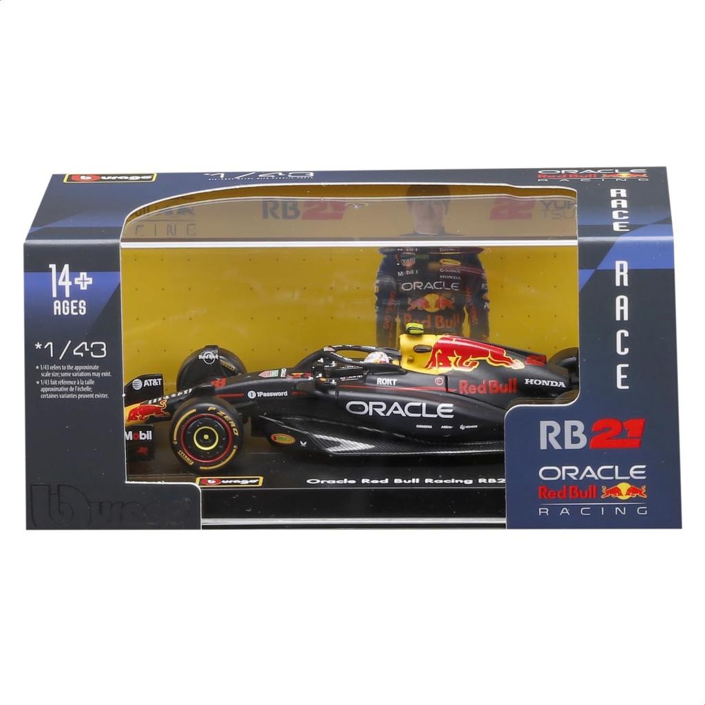 Bburago 2025 Model Signature Series F1 Oracle Red Bull Racing RB21 Yuki Tsunoda Race Sports Car Miniature Diecast Car Finished Product 1/43 #22 /