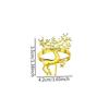 6x Christmas Deer Napkin Rings Metal Tableware Ornaments Reindeer Napkin Holders for Wedding Festival Xmas Dinner Table Kitchen
