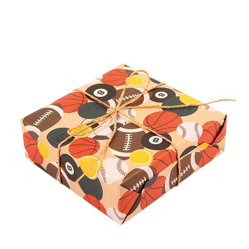 New World Cup Football Party Retro Kraft Wrapping & Gift Paper