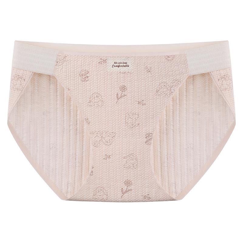 Plus Size Women's 10A Cotton Antibacterial Crotch Breathable and Gently Tucked High Waist Briefs