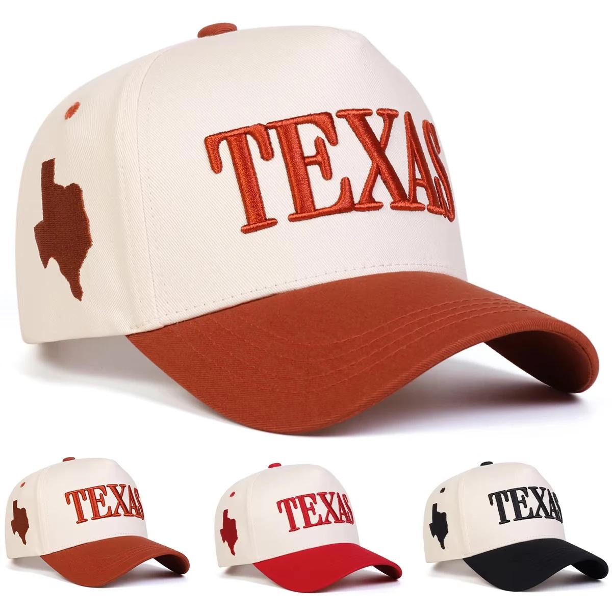 Yto Household Items Women's Texas Letter Print Embroidery Baseball Caps Spring Autumn Outdoor Use Adjustable Casual Hats Sunscreen Hat Sportss Cap For Men And