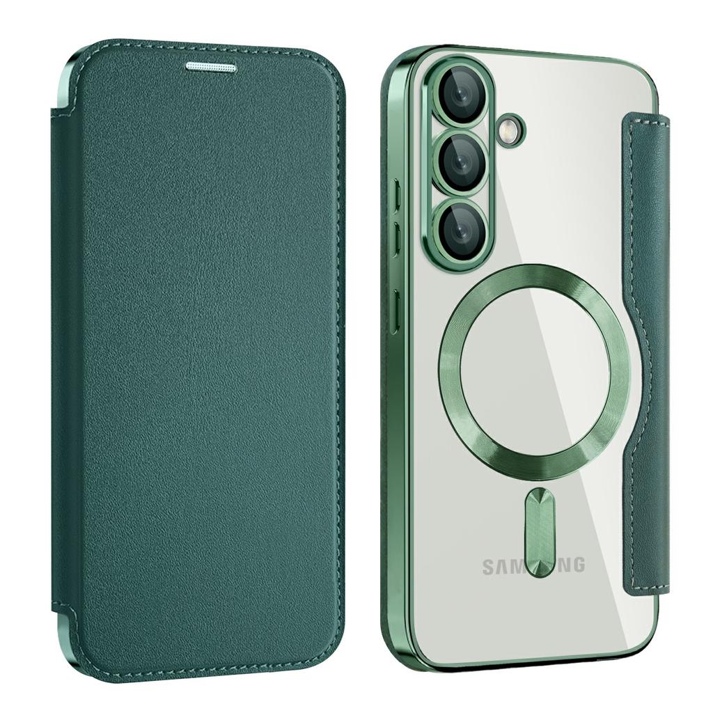 For Samsung Galaxy A36 5G Case Compatible with MagSafe RFID Blocking Card Holder Leather Phone Cover