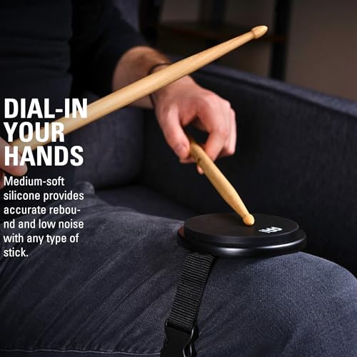 Meinl Cymbals Meinl Practice Pad 4" Knee Practice Pad Black MKPP4BK [Domestic Genuine Product]