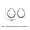 18K Stainless Steel Multi-layer Geometric Circle Earrings for Women - Fashionable and Versatile Design.