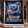 Soccer (18) Theme Custom Tapestry Personalized Custom Name Text Wall Hanging Tapestry Home Decor Background Cloth