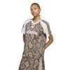 W Snake Satin Ss Jersey Linen Mbeg Kx1897