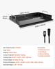 Carbon Steel Griddle 61x41 cm Flat Top Pre-Seasoned Plate Handle, for BBQ Eggs Burger, Even Heat Distribution, Non-Stick Portable Rectangular Family