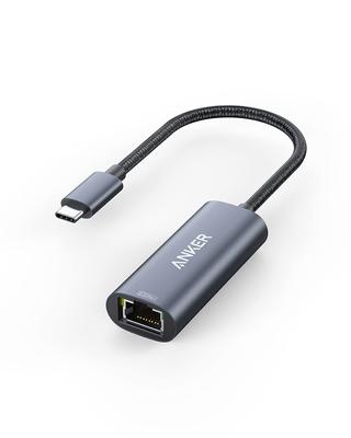 Anker PowerExpand Ethernet Adapter High Speed Ethernet Communication Compatible with MacBook Air Pro and iPad Pro USB-C & 2.5Gbps 2.5Gbps