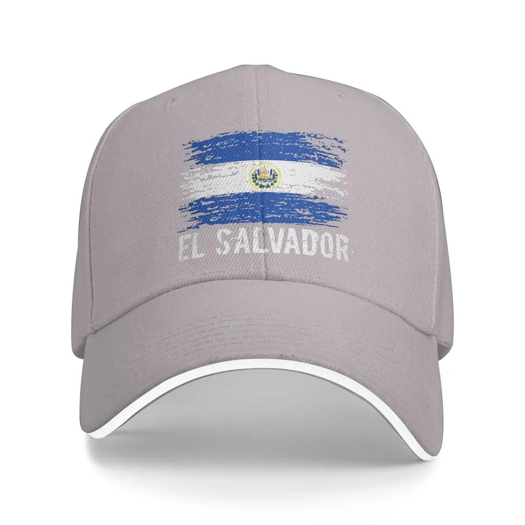 Sommer Freizeit Baseballkappe Salvadorianische Flagge Salvador Wurzel El Salvador Truckerhut Für Damen Unisex Verstellbar Mode Baseballkappen